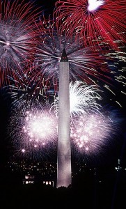 Fireworks Washington Monuments